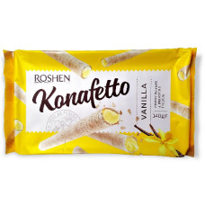 Roshen Konafetto Vanilla Cream Wafer Rolls 140g